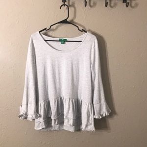 This is a grey long sleeve shirt